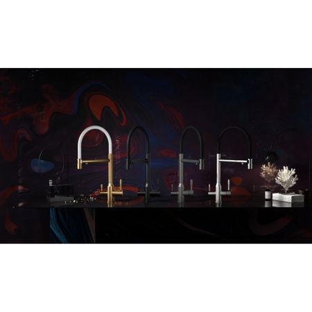 Смеситель для кухни с подключением фильтра Raglo R81.63.03, золотой сатин