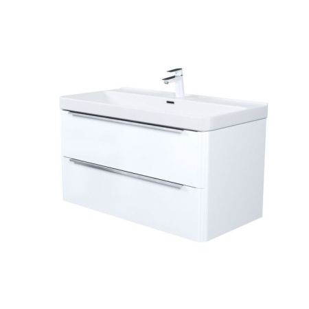 Тумба с умывальником IDDIS Cloud X подвесная, 100 см, белый (CLX10W0i95K), артикул CLX10W0i95K