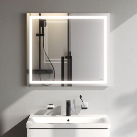 M91AMOX0801WG Универсальное зеркало настенное с контурной LED-подсветкой, 80 см, артикул M91AMOX0801WG