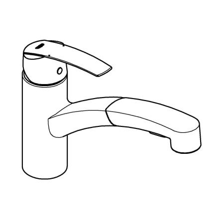 Смеситель для кухни GROHE Start 2015 с выдвижной лейкой, хром (30307000) Смеситель для кухни GROHE Start 2015 с выдвижной лейкой, хром (30307000)