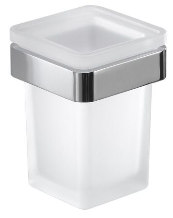 Gedy Samoa, настенный стеклянный стакан, цвет хром, артикул A810(13)