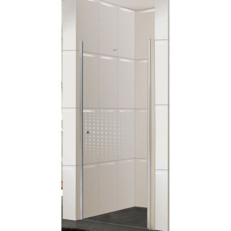 Душевая дверь Parly DE90 90х185 профиль Полированный хром стекло прозрачное, артикул DE90