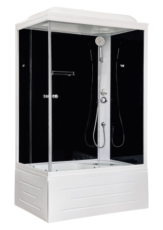 Душевая кабина Royal Bath  RB 8100BP5-BT (черное/прозрачное) правая, артикул RB8100BP5-BT-R