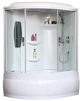 Душевая кабина Royal Bath  RB 140ALP-T (прозрачное) правая без гидромассажа