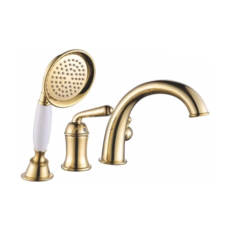Смеситель на борт ванны Rose R0212E, золото, артикул R0212E