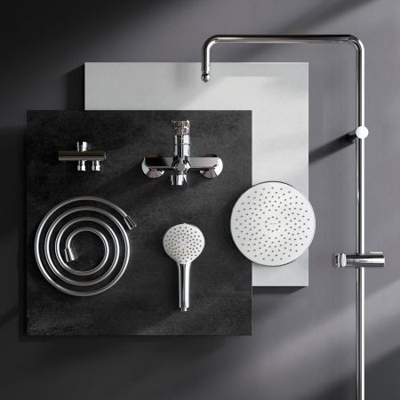 F40885A94 Набор X-Joy: душевая система, смеситель для ванны/душа излив 300 мм, хром, шт., артикул F40885A94