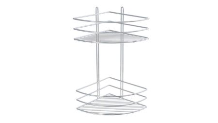 Полка Fixsen угловая двухэтажная цвет серый (FX-710-2), артикул FX-710-2