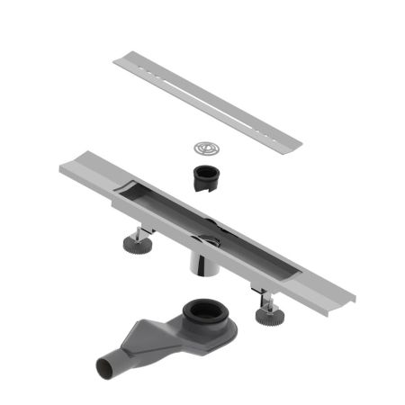 Душевой трап, обрезной, V-образный, сатин RGW SDR-53S (600), артикул 76215360-13