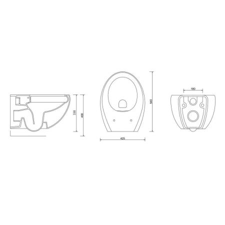 Унитаз подвесной безободковый GURAL Arya AR31DAK00