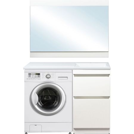 Тумба напольная "Даллас 100", Люкс белая, PLUS, артикул СС-00000514