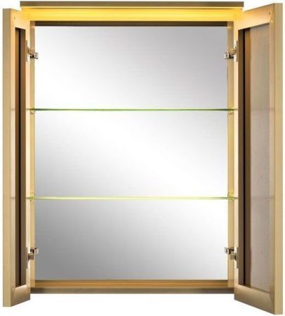 Зеркало-шкаф De Aqua 70 золото