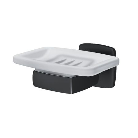 A9034222 Gem, Стеклянная мыльница с настенным держателем, черная, артикул A9034222