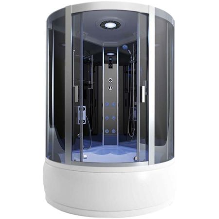 Душевой бокс Arcus AS-116 150x150 профиль Хром стекла Серые тонированные