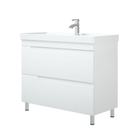 Тумба "Юта 100 Z2", Люкс белая, Фостер 100, артикул SD-00000908