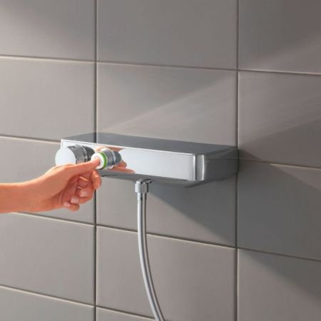 Термостатический смеситель для душа GROHE GRT SmartControl и душевой гарнитур Euphoria 110 Massage с душевой штангой 900 мм (34721000), артикул 34721000