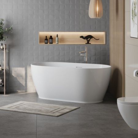 Ванна акриловая отдельностоящая BelBagno ВВ413, артикул BB413-1700-800-MATT