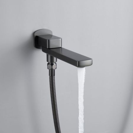 Душевая система встраиваемая Shevanik S9935T, оружейная сталь