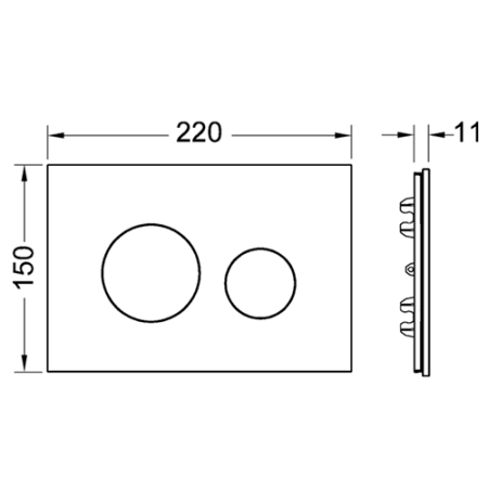 Лицевая панель TECEloop, стекло белое, артикул 9240671
