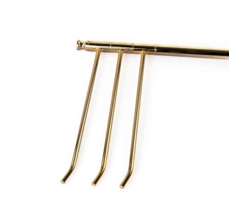 Stil Haus Hashi, стойка h85,5 см: 3 полотенцедержателя, цвет золото, артикул 1123/3(16)