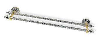 Stil Haus Giunone, полотенцедержатель двойной, цвет хром - золото