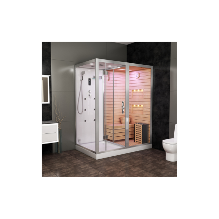 Сауна ALBANO-R White комбинированная 2в1 Cerutti SPA 1800x1100x2230 мм Сауна ALBANO-R White комбинированная 2в1 Cerutti SPA 1800x1100x2230 мм