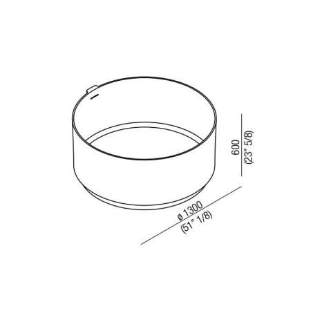 Agape In-Out Ванна отдельностоящая 130х130х60 см, цвет: белая, артикул AVAS1041ZZ