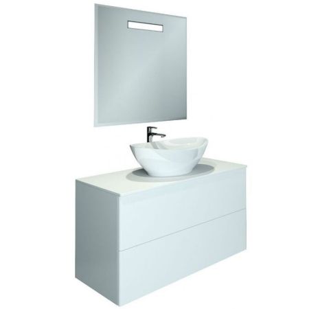 Тумба с раковиной Orange Otto 100 Ot-100TuSTONE+G56 Белая