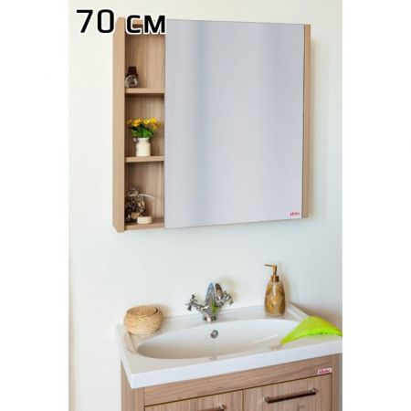Зеркальный шкаф Sanflor Мехико 70 R Н0000001164 Швейцарский вяз, артикул Н0000001164
