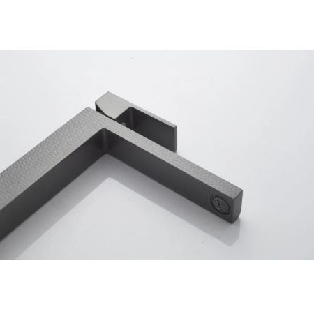 Смеситель для раковины высокий Knotlor KN-24/GMP, оружейная сталь