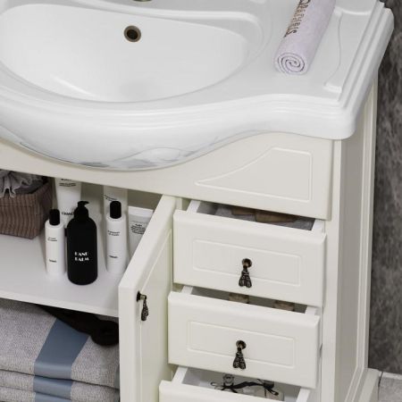 Мебель для ванной Клио 85 Opadiris Слоновая кость, артикул 