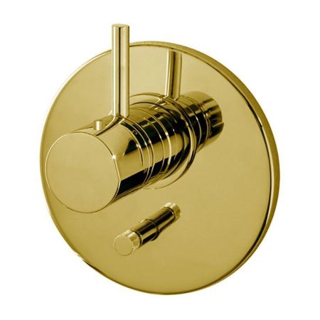 Fima Carlo Frattini Fimatherm Смеситель для душа, встраиваемый, термостатический, с переключателем на 2 выхода, цвет: золото, артикул F4039X2OR