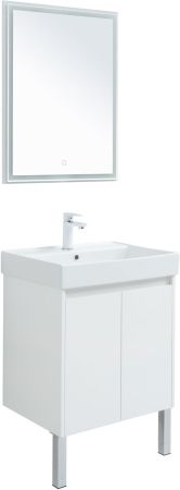Мебель для ванной Aquanet Nova Lite 60 белый глянец (2 дверцы), артикул 00302532