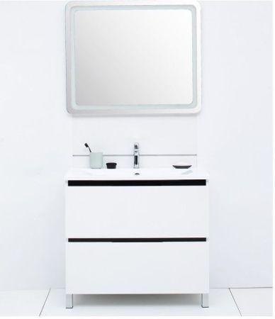 Тумба с раковиной De Aqua Ариетта 90 белый
