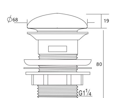 Донный клапан Aquanet белый, с переливом, артикул 00333927