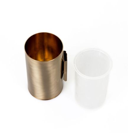 Stil Haus Hashi, настенный металлический стакан, цвет золото сатин, артикул HS10M(15)