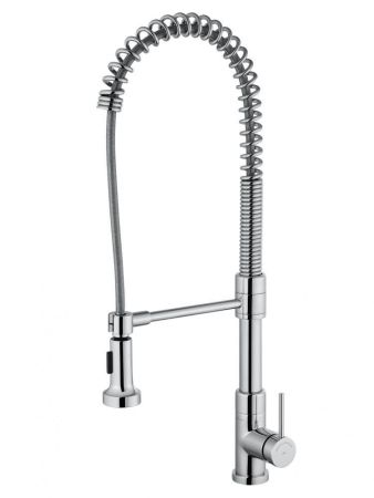 Смеситель для кухни высокий с выдвижным изливом WONZON & WOGHAND Хром (WW-422903-CR), артикул WW-422903-CR