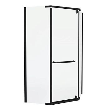 Душевой уголок Knotlor FCD100CG0BL 5-тиугольный 100х100х200, черный