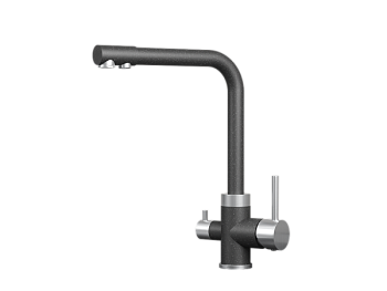 Смеситель для кухни GRANULA (5015, ЧЁРНЫЙ)