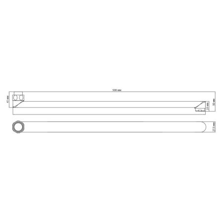 Излив плоский Lemark для универсального смесителя, 50 см (LM9475C), артикул LM9475C