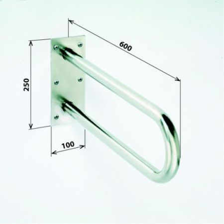 HELP Опорный  U-образный поручень - 600 mm, белый, артикул 301102054