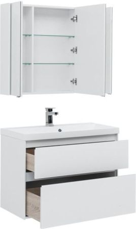 Мебель для ванной Aquanet Гласс 90 белый, артикул 00240467