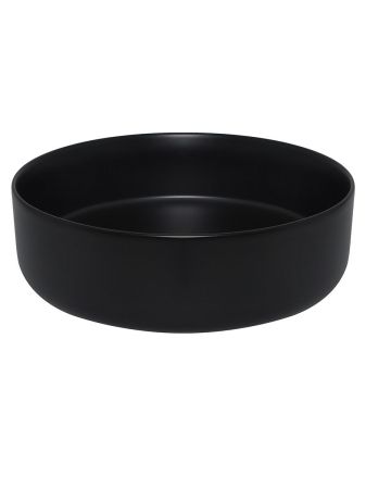 AQM5012 Раковина накладная круглая, цвет черный матовый. 355x355x120, артикул AQM5012MB