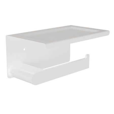 Держатель для туалетной бумаги с полочкой Knotlor PH102WY, белый, артикул PH102WY