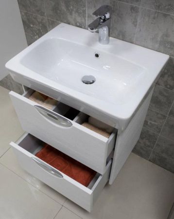 Тумба под раковину АКВАТОН СИЛЬВА 54 1A211801SIW50 (подвесная, дуб макиато), шт