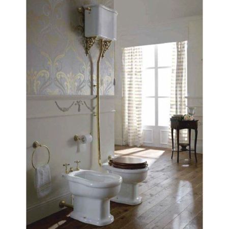 Sbordoni Palladio Унитаз напольный 36х55хh38см слив в стену, цвет: белый, артикул 7021