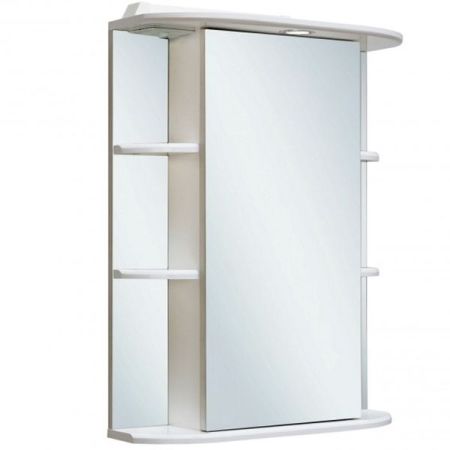 Зеркальный шкаф Runo Гиро 55 4620750020071 с подсветкой Белый