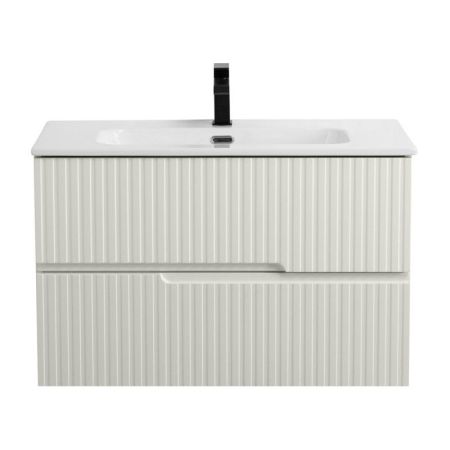 DUET-N База под раковину подвесная с двумя выкатными ящиками, Зеленый жемчужный, 800x457x500, DUET-N-800-2C-SO-VPR-P, артикул DUET-N-800-2C-SO-VPR-P