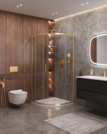 MOLVENO-R-1-90-C-GM-IV Душевой уголок, артикул MOLVENO-R-1-90-C-GM-IV