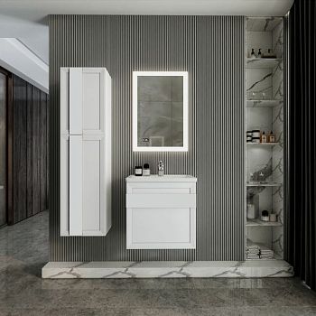 Комплект мебели для ванной Бриклаер БЕРЛИН 60BB, белый