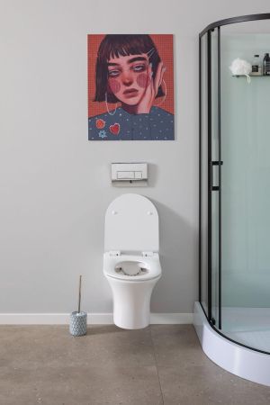 Унитаз подвесной Aquanet Rimless Roll-W CL-12249D, артикул Roll-W